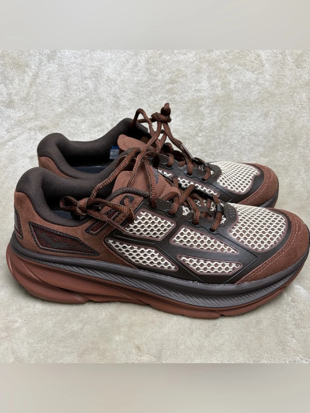 HOKA Clifton L One 9 Brown Iron Men's 9.5 Women's 10.5 Running Shoes 1173333-MCS